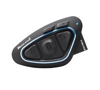 Midland - Intercomunicador Casco Moto BTX2 Pro S Único, Auriculares Inalámbricos Bluetooth IPX6, Doble Procesador, 800 m, 4 Parejas, Batería 23H, Cancelación Ruido, Audio Hi-Fi, Accesorios Moto