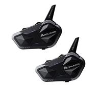 Midland - Intercomunicador Casco Moto Pareja BTR1 Advanced Twin, Auriculares Moto Inalámbricos Bluetooth IPX6, 1,2Km, 4 Personas Conferencia, Batería 23H, Cancelación Ruido, Audio HD, Conforme ECE2206