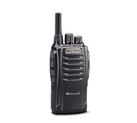 Midland BR02 Pro Z C1524.01, 4 Radio Transceptor, Walkie Talkie Profesional, 32 Canales PMR446, 4 Auriculares MA-21LKI, 4 Clip para Cinturón, Baterías Recargables de 2000 mAh 24 Horas, Negro