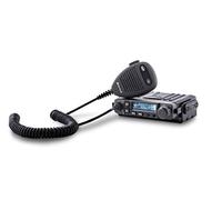 MIDLAND M-Mini Radio CB para Vehículo CB Multibanda 40 Canales Am/FM, Transceptor Compacto con Micrófono y Toma 2 Pin para Adaptador Bluetooth, con Canal de Emergencia