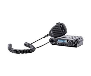 Midland M-Mini Radio CB para Vehículo CB Multibanda 40 Canales Am/FM, Transceptor Compacto con Micrófono y Toma Midland 2 Pin para Adaptador Bluetooth, con Canal de Emergencia
