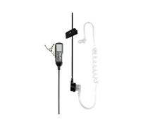 Midland MA31-LK Auriculares Alámbrico gancho de oreja Negro, Gris, Transparente