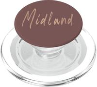 Midland Michigan Diseño Elegante Vintage PopSockets PopGrip para MagSafe