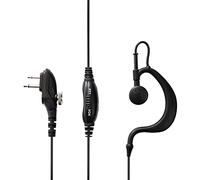 MIDLAND - Micrófono con Auricular Ergonómico MA27-M, Jack a Rosca 3,5mm, Función VOX/PTT, Ajuste de Altura - Compatible con Walkie Talkie G15 Pro, G18 Pro, Arctic y Motorola a 2 Pines