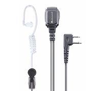 Midland- Micrófono con Auricular MA31-L PRO para Seguridad Airsoft y Outdoor, Cable de Silicona Transparente, Doble Clip, Compatible con Radio Alan 42, Walkie Talkie Midland G7 G9 Serie XT M-MINI M-20