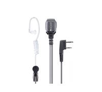 Midland - Micrófono con Auricular MA31-LK Pro Neumático 2 Pin Kenwood, Seguridad y Outdoor - Cable de Silicona Transparente - Compatible con Walkie Talkie G10/G11 Pro, G13, CT990 EB, CT590 S y Otros