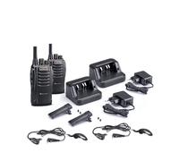 Midland Midland BR02 PRO Z + Auriculares MA-21LKi Pack de 2 walkie talkies PMR446 robusto y resistente ideal para empresas, tiendas y restaurantes