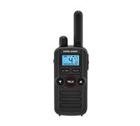 Midland Midland BR180 Walkie ligero, confiable y fácil de usar, con auriculares. Ideal para retail.