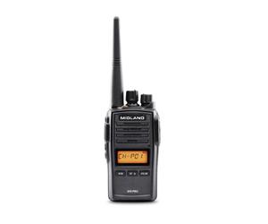 Midland Midland G18 Pro NC Walkie-talkie robusto de uso libre PMR446 con cumplimiento de estándares militares y Noise Cancelling para comunicaciones claras en