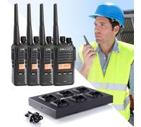 Midland Pack 4 Midland G18 + Cargador múltiple Pack 4 Walkies-Talkies Midland G18 y Cargador múltiple