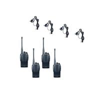 Midland Pack cuarteto Midland G10 Pro + 4 micrófonos BA21 Pack cuarteto Midland sin licencia con 4 micrófonos con PTT: comunicación clara, robusta y