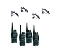 Midland Pack cuarteto Midland G11 Pro + 4 micrófonos BA21 Pack cuarteto Midland sin licencia y robustos con 4 micrófonos PTT: comunicación clara, manos libres