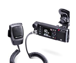 Midland - Radio CB M88 Veicular Sin Licencia, Radioaficionado Profesional para Compartimentos DIN, Auto, Camión, Camper y Otros - Pantalla TFT Multicolor, Noise Blanker/HIC, Alimentación Universal