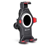 Midland - Soporte Móvil Moto y Bicicleta Antivibración MH-PRO, Sujeción Móvil con Amortiguación de Vibraciones para Protección de Smartphone - Base Teléfono Manillar Universal con Accesorios Incluidos