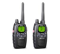 Midland - Walkie Talkie Profesional Largo Alcance G7 PRO, 2 Radioaficionados Softair y Outdoor, 85 Canales - 16 PMR446/69 LPD Sin Licencia, Cobertura 10Km, Autonomía 18H, Pilas Recargables, Accesorios
