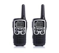 Midland - Walkie Talkie Profesional Largo Alcance XT50, 2 Radioaficionados para Outdoor y Obras, 24 Canales PMR446 Sin Licencia, 38 Tonos CTCSS, Cobertura 8Km, Carga Rápida, Recargable con Cable USB