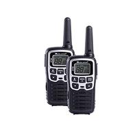 Walkie Talkie - Midland XT50, gris, 8km de alcance, 24 canales, manos libres, cargador sobremesa
