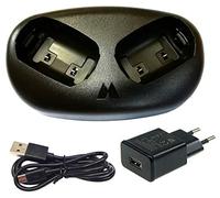 Midland XT 70 - Base de Carga Doble (Incluye Fuente de alimentación, Cable USB)