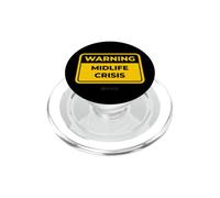 Midlife Crisis - Señal de Advertencia Divertida PopSockets PopGrip para MagSafe