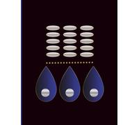 Midnight Abundance Lined Notebook: 120 Ruled Pages | Large Format 8.5 x 11 Notebook | Modern Geometric Cover in Black, Blue, Gold and Silver