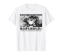 Midnight Anime Chica Japonés Manga Camiseta