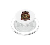Midnight Bite Diner Spooky Skeleton Chef Gráfico PopSockets PopGrip para MagSafe