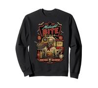 Midnight Bite Diner Spooky Skeleton Chef Gráfico Sudadera