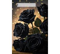 Midnight Black Rose Journal: A Gothic Notebook of Dreams and Secrets: Elegant Lined Notebook for Writing, Poetry, and Deep Reflections