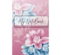 MIDNIGHT BLOOMS: A Primium Full-Color Floral Journal |108 Eye-Soothing Blue Pages with Elegant Botanical Designs for daily writing and Reflection
