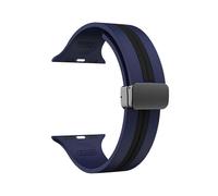 (Midnight Blue+Black, Multicolor) For Apple Watch Series 10 46mm Watch Band Watch Strap