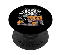 Midnight Book Club Ghosts Pumpkins Bats Cat PopSockets PopGrip Adhesivo