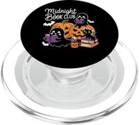 Midnight Book Club Ghosts Pumpkins Bats Cat PopSockets PopGrip para MagSafe