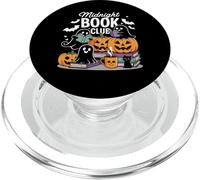 Midnight Book Club Ghosts Pumpkins Bats Cat PopSockets PopGrip para MagSafe