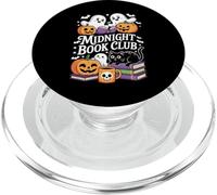 Midnight Book Club Ghosts Pumpkins Bats Cat PopSockets PopGrip para MagSafe