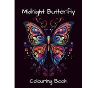 Midnight Butterfly Colouring Book: 60 Detailed Illustrations on Single-Sided Pages