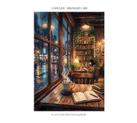 Midnight Cafe: A Cozy Adult Coloring Book for Relaxation and Stress Relief with Lo-Fi Aesthetics and Starry Nights