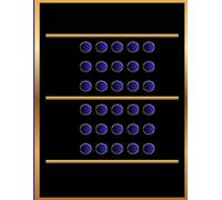 Midnight Coordinates Studio Sketchbook: 120 Blank Pages | Large Format 8.5 x 11 Blank Sketchbook | Modern Geometric Cover in Blue, Black and Gold