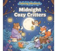 Midnight Cozy Critters: A Coloring Adventure: A Relaxing Nighttime Coloring Book for Teens and Adults with 60 Simple and Bold Images