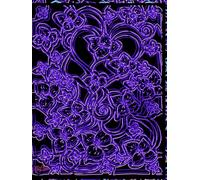 Midnight Escapes, Royal Purple And Black, Star-Detailed Page, 8x11, Hardcover Journal, Art Pad, Sketchbook, Drawing Book: Made With Hand-Drawn And ... By: Artist Mary Elisabeth Linder @ MaryEMade