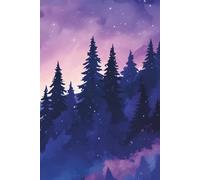Midnight Everpine: A 6 x 9 Lined Hardcover Journal with a Mystical Forest Cover - 250 College Ruled Pages for Writing, Journaling, and Fantasy Lovers (Midnight Skies Collection)