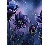 Midnight Floral Journal: 140-Page Dark Botanical Notebook - Elegant Unisex Diary for Men & Women | Moody Flower Writing Journal