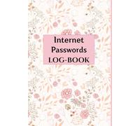 Midnight Floral Large Internet Address & Password Logbook: Internet Address & Password Logbook