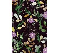 Midnight flowers - blank notebook: wunderschönes Notizbuch in praktischem a5 Format | 100 blanko Seiten für Gedanken, Pläne & Journaling