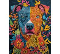 Midnight Flowers Coloring Book: 500 Pages of Relaxing Black Blooms for All Ages.: Mindful coloring with 500 relaxing dog mandala designs for peace.