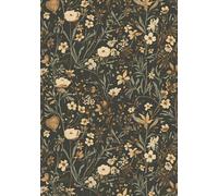 Midnight Garden Notebook: Floral Lined Journal | B5 Size | 160 Pages for Writing & Notes