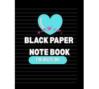 Midnight Ink Journal - Lined Black Paper Notebook for Gel Pens, White Ink & Metallic Markers | Bold Pages for Bright Ideas