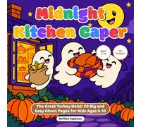 Midnight Kitchen Caper: The Great Turkey Heist: 50 Big and Easy Ghost Pages for Kids Ages 6-10 (Children's Holiday Fun)
