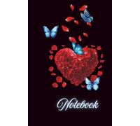 Midnight Love Bloom: A Romantic Butterfly Notebook for Women | Elegant Floral Heart Journal for Writing, Self-Love & Gift | 6x9 Inch, 100 Pages