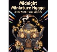 Midnight Miniature Hygge: A Tiny World of Cozy Comforts: 50 Bold & Easy Illustrations on Black Pages for Stress Relief