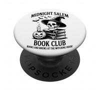 Midnight Salem Book Club Leer Entre Las líneas de la Oscuridad PopSockets PopGrip Adhesivo